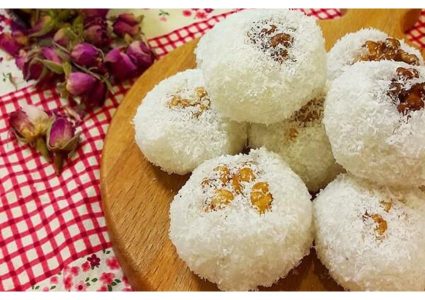 مراحل تهیه باسلوق گردویی خانگی